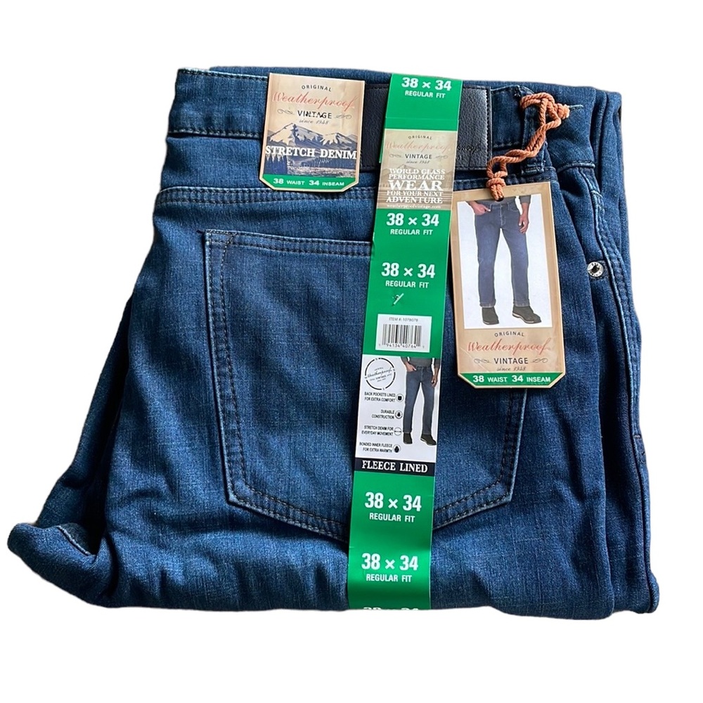 Weatherproof Vintage Stretch Fleece Lined Denim